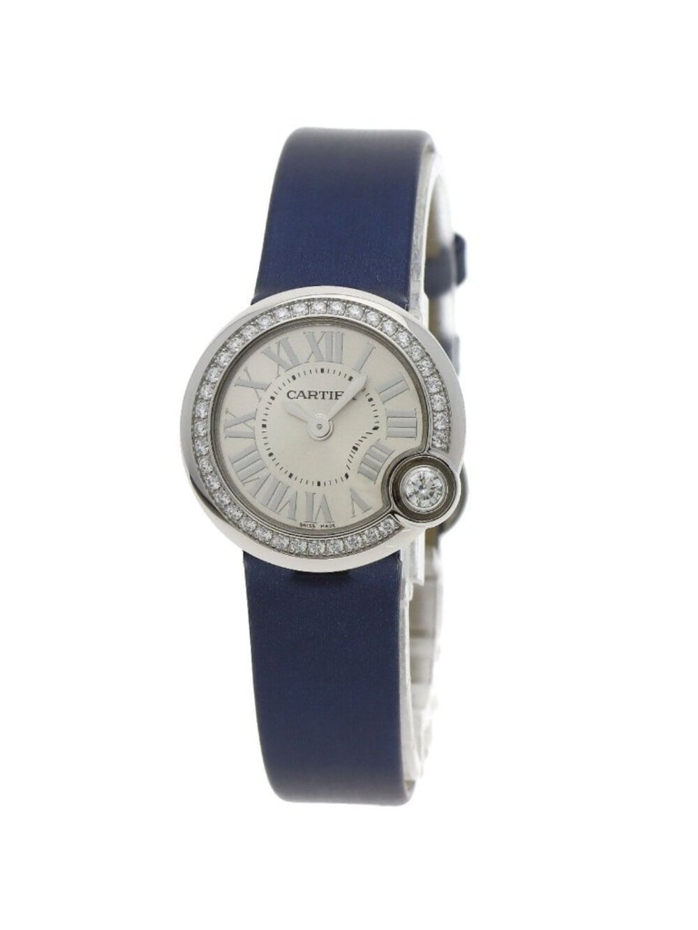 Cartier Ballon Blanc de Cartier Watch SS Leather